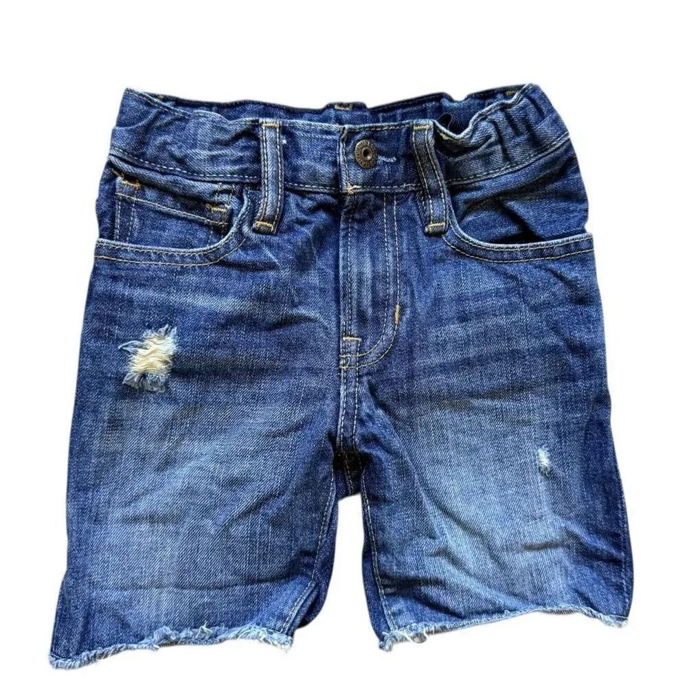 Toddler Boys Baby Gap 1969 Distressed Classic Wash Denim Jean Shorts - Sz 3 yrs